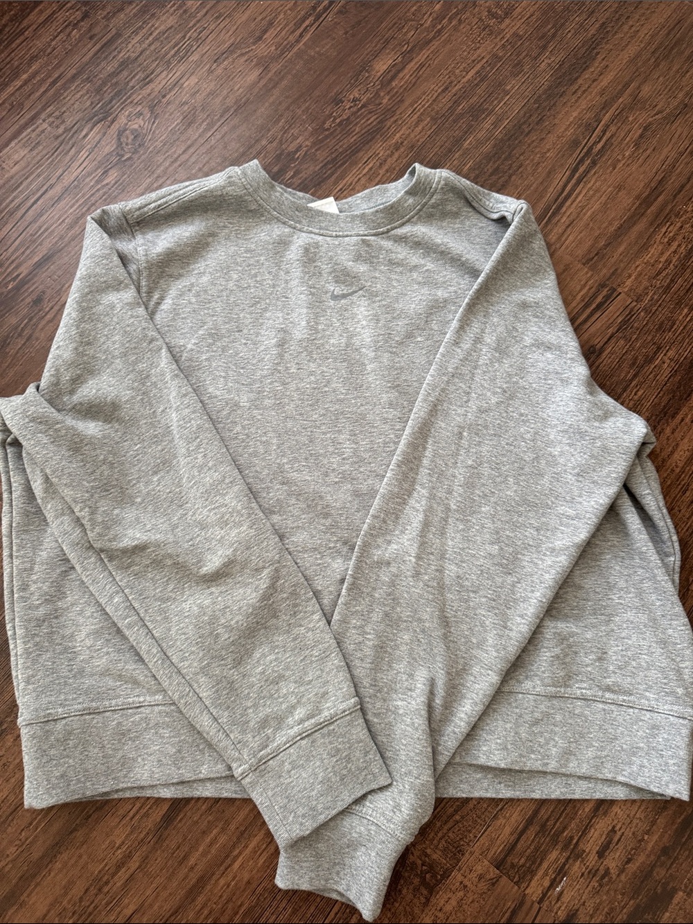 Nike Women's Light Gray Crewneck Sweatshirt